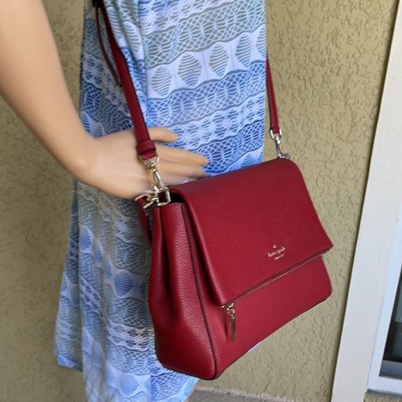 Kate Spade Leila Medium Flap Leather Shoulder Bag - Picture 16 of 16